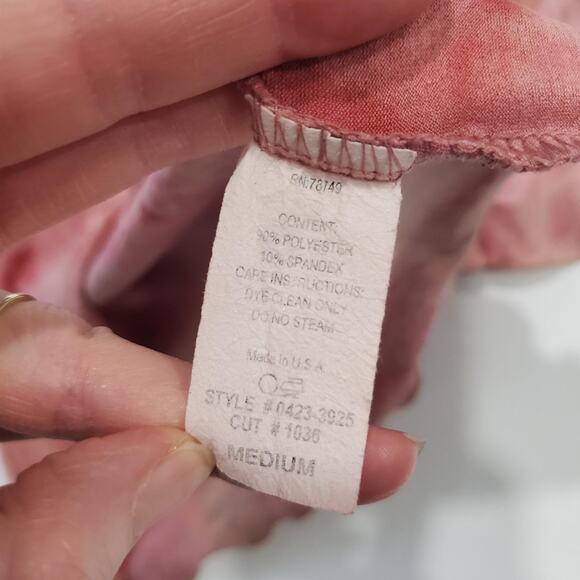 Vintage Y2K Fairy Grunge Wet Seal Shirt Womens Medium Pink Tie Dye Flutter Boho - Picture 7 of 8